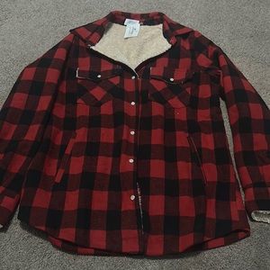 Cozy plaid flannel, size small.